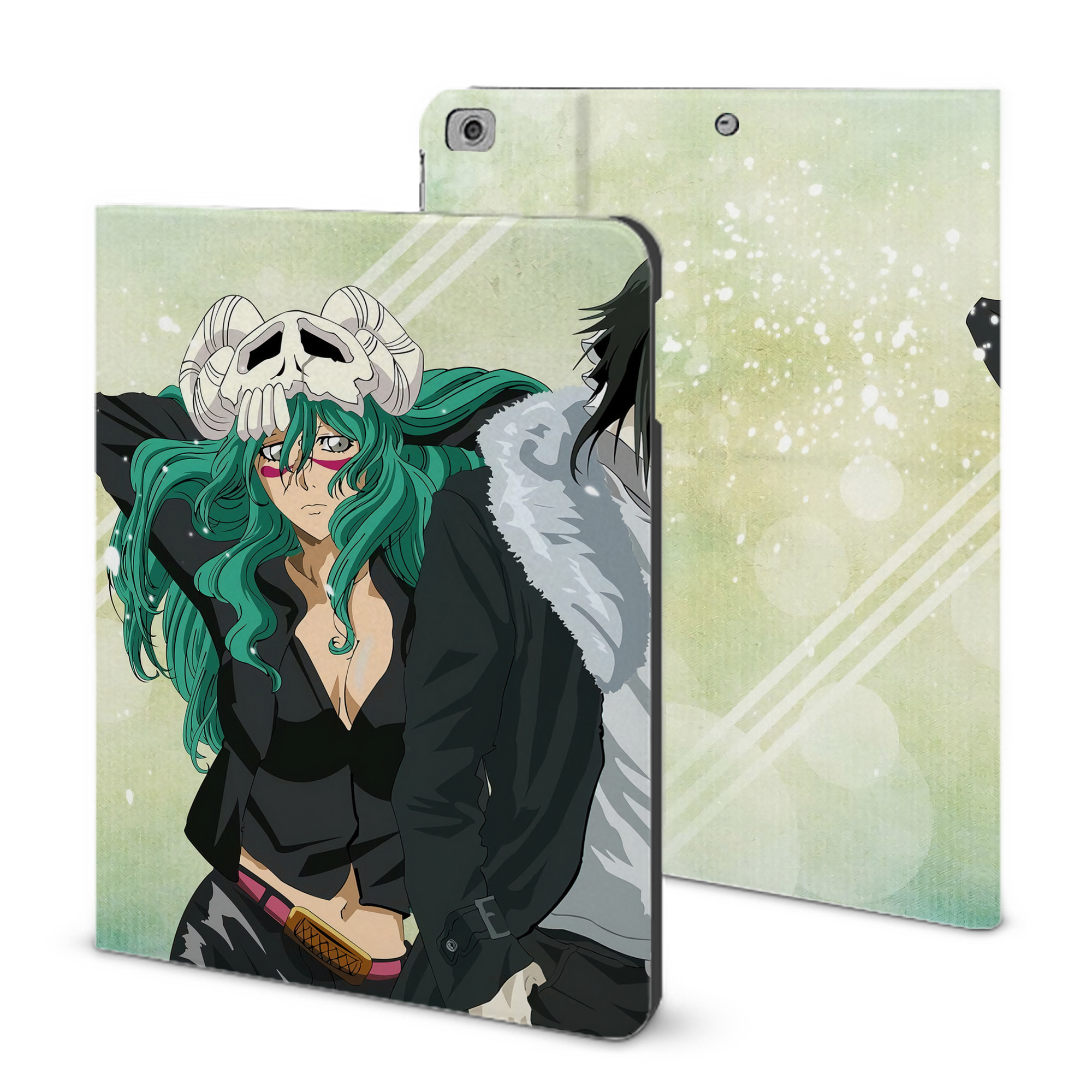 （画像用） ブリーチ BLEACH IPad ケース ブック型 PUレザー TPU 耐衝撃 軽量 薄型 ペン収納なし 全面保護 IPad 各モデル対応